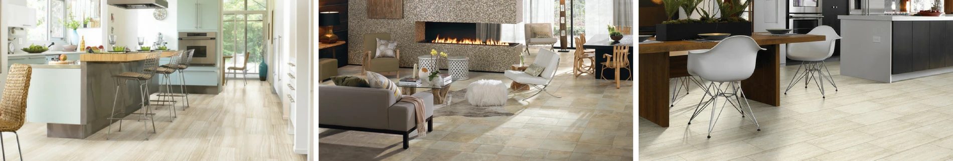 wood look tile room scenes