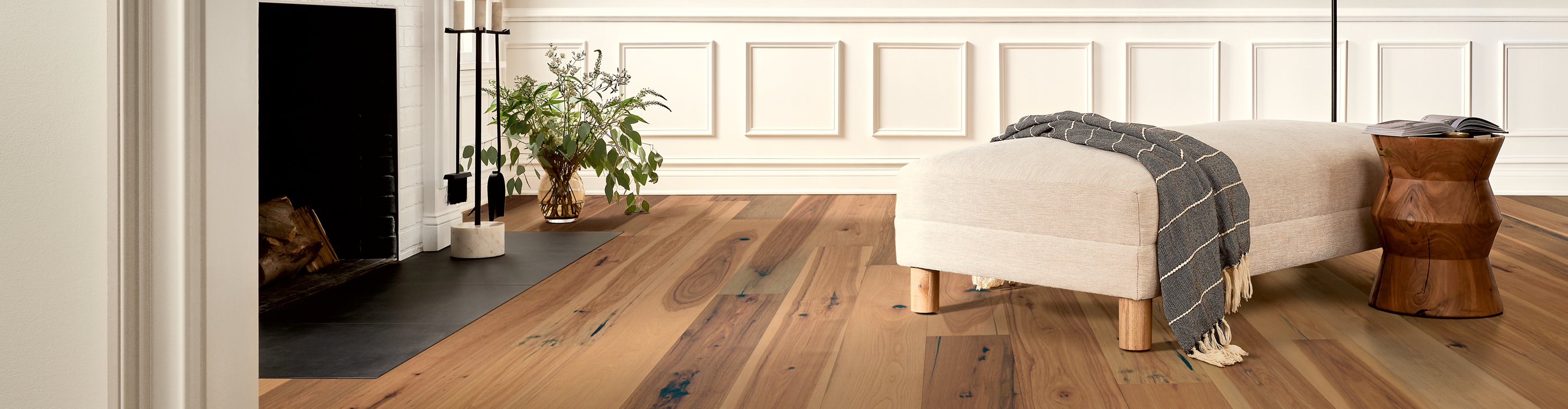 Living room with hardwood floors