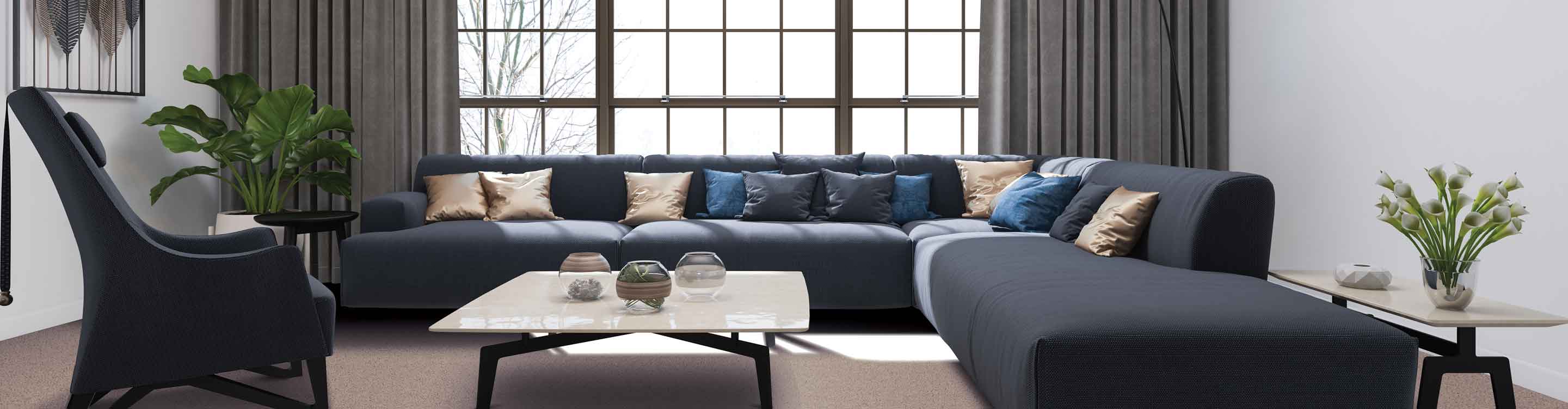 Grey drapes in Bremerton, WA 